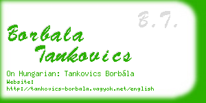 borbala tankovics business card